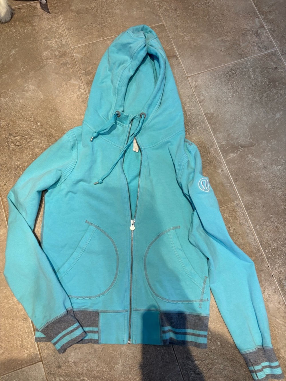 lululemon athletica Turquoise Zip-Up Hoodie
